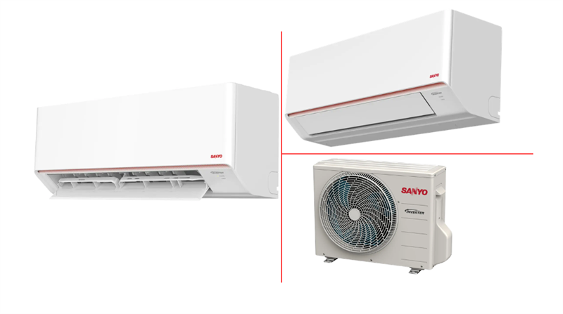 Máy lạnh Sanyo 1 Hp tản nhiệt bền bỉ