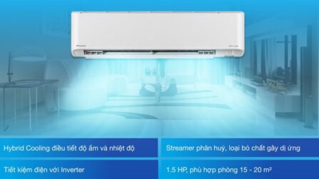 Máy lạnh Daikin Inverter 1.5 HP FTKZ35VVMV - Thái Lan
