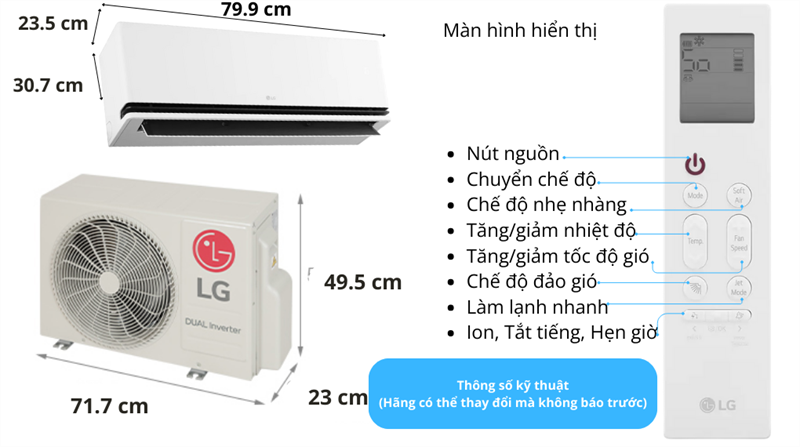 Máy lạnh LG Inverter 1.5 HP IDC12M2 2026 - Thái Lan - Ảnh 5