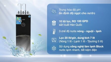 Máy lọc nước RO nóng nguội lạnh Karofi KAD-X60 10 lõi - Việt Nam