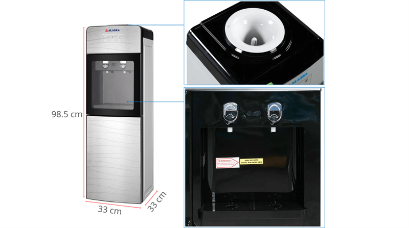 Máy Làm Nóng Lạnh Nước Uống Alaska R-90C - Ảnh 5