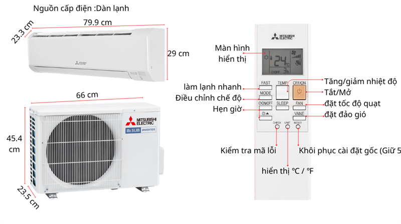 Máy lạnh Mitsubishi Inverter 1 HP MSY/MUY-JA25VF 2026 - Thái Lan - Ảnh 5