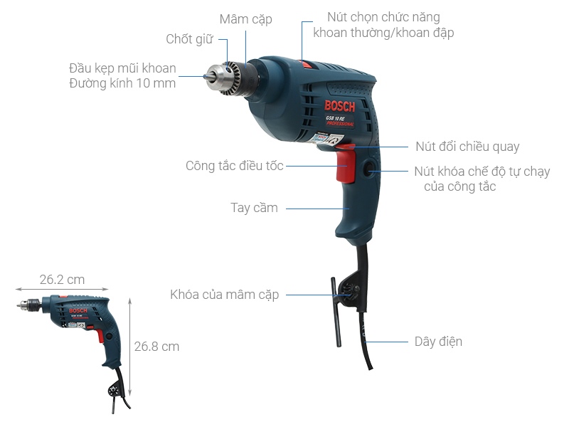 Bosch GSB 10 RE - Lựa chọn hoàn hảo