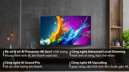 Smart Tivi QNED LG 4K 55 inch 55QNED80TSA 2024 - INDONESIA