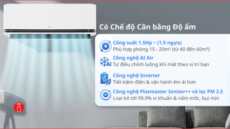 Máy Lạnh LG Inverter 1.5 Hp IDC12B2 2026 - THÁI LAN