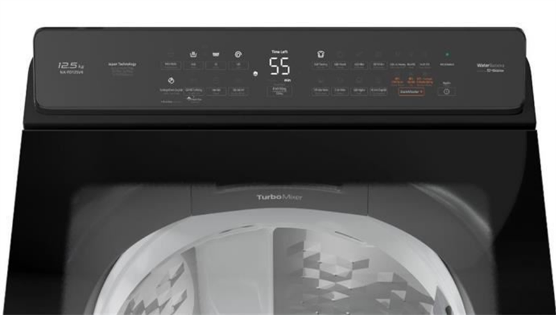 Thiết kế máy giặt Panasonic 12.5kg bền bỉ sang trọng