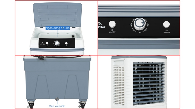Chi tiết cấu tạo quạt điều hòa Hòa Phát