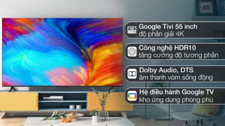 Google Tivi TCL 4K 55 inch 55P638 - Việt Nam