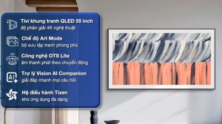 Smart Tivi Khung Tranh The Frame QLED Samsung 4K Vision Al 55 Inch QA55LS03HE 2026 - Việt Nam