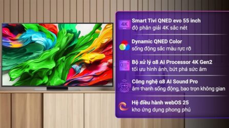 Smart Tivi QNED evo LG AI 4K 55 inch 55QNED86ASA 2025 - Indonesia