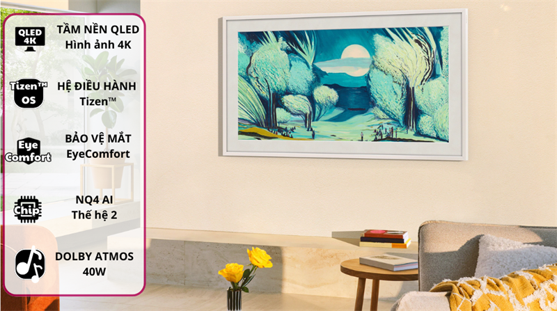 Smart Tivi Khung Tranh The Frame 2025 - Thiết kế khung tranh sang trọng