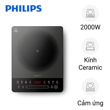 Bếp từ đơn Philips HD5850/90 thiết kế hiện đại 2026