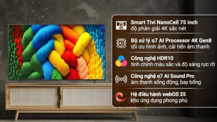 Smart Tivi NanoCell LG AI 4K 75 inch 75NANO80ASA 2025 - Indonesia