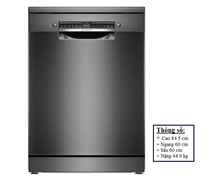 Máy Rửa Chén Bosch SMS4HMC25M Series 4 - Thiết kế độc lập sang trọng