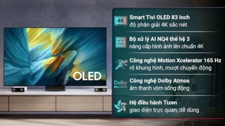 Smart Tivi OLED Samsung AI 4K 83 inch QA83S95F 2025 - Việt Nam