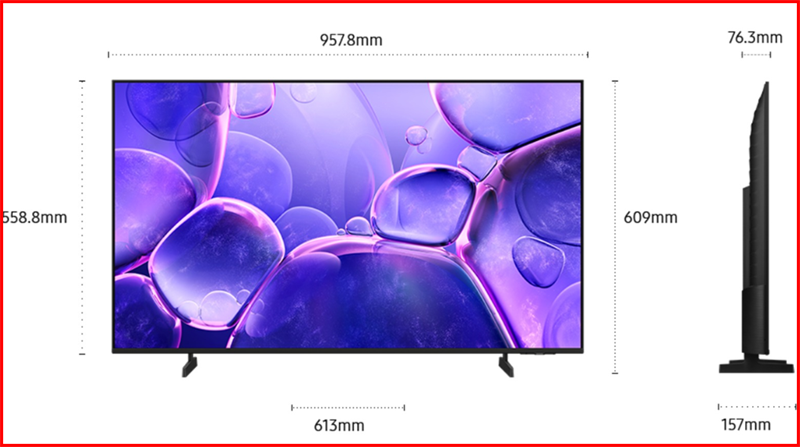Smart Tivi Crystal UHD Samsung UA43U8550F - Hệ điều hành Tizen thông minh