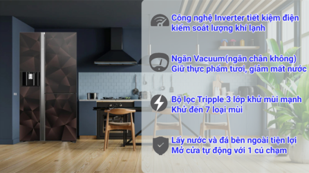 Tủ Lạnh Hitachi Inverter 569 Lít R-FM800XAGGV9X (GBZ)